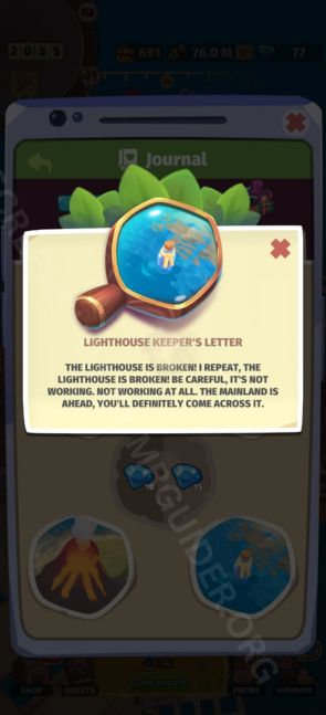 Secret 11 Lighthouse Keeper's Letter Secret 11 Lighthouse Keeper's Letter