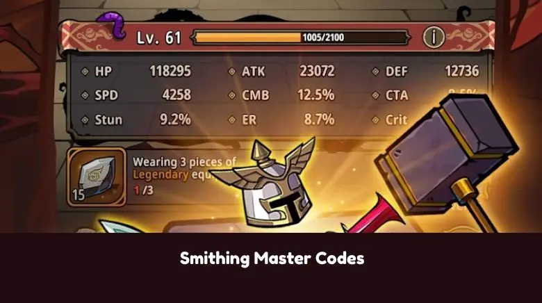 Smithing Master Codes Smithing Master Codes