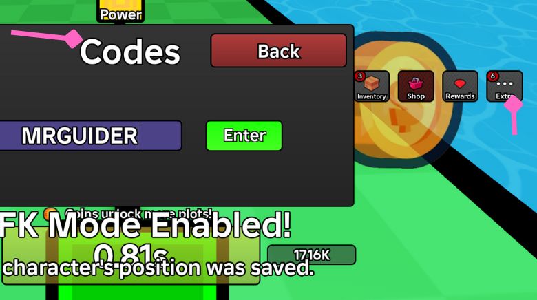 How to redeem Island Incremental Codes in Roblox