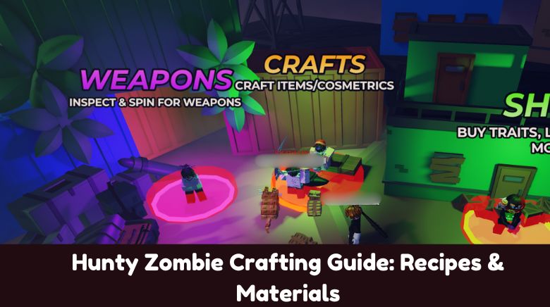 Hunty Zombie Crafting Guide Recipes & Materials Hunty Zombie Crafting Guide Recipes & Materials