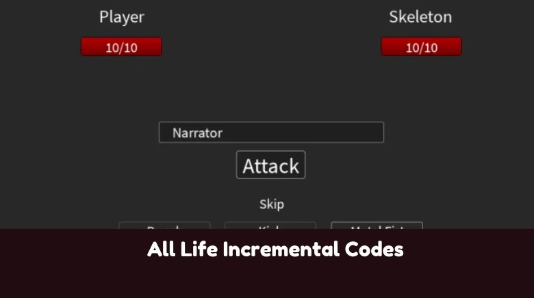 All Life Incremental Codes All Life Incremental Codes