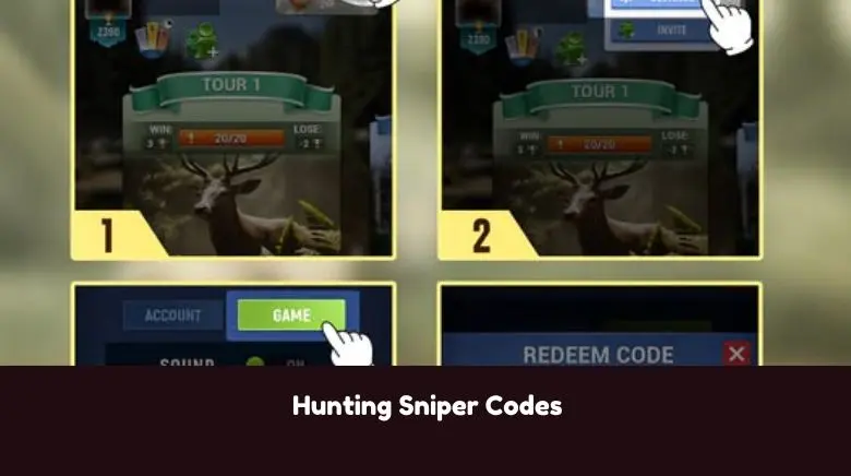 Hunting Sniper Codes Hunting Sniper Codes