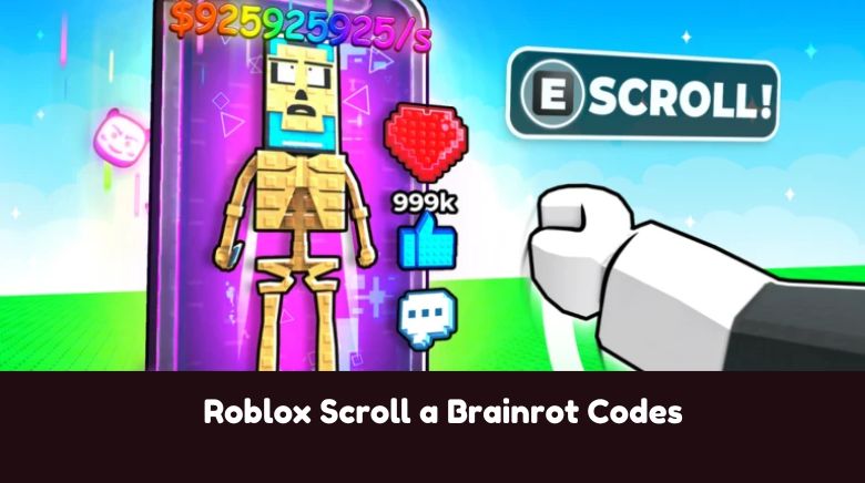 Roblox Scroll a Brainrot Codes Roblox Scroll a Brainrot Codes