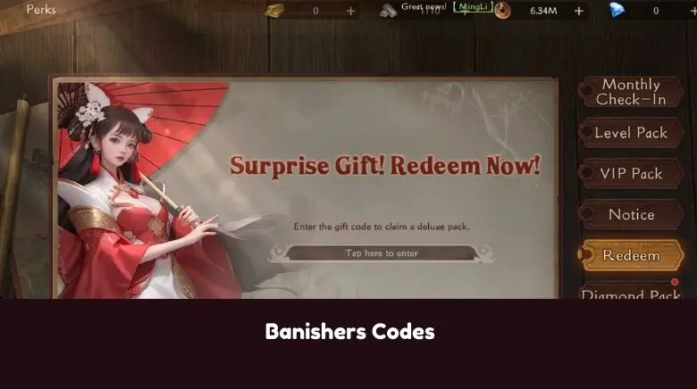 Banishers Codes Banishers Codes