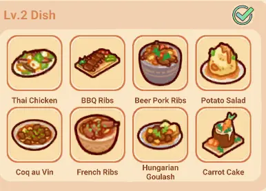 My Leisure Time Level 2 Recipes My Leisure Time Level 2 Recipes