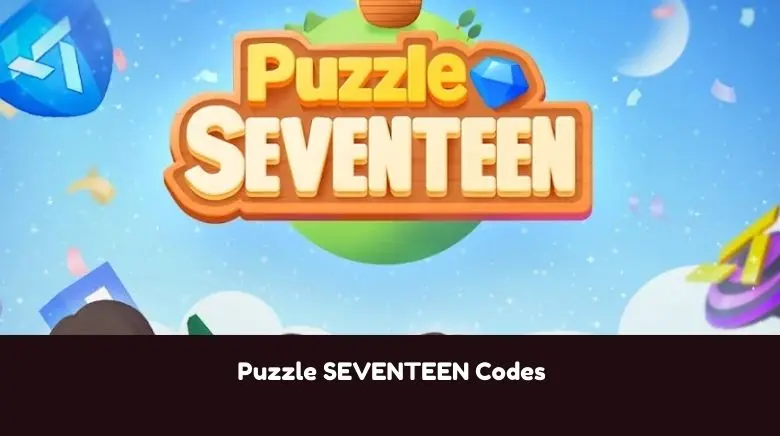 Puzzle SEVENTEEN Codes Puzzle SEVENTEEN Codes