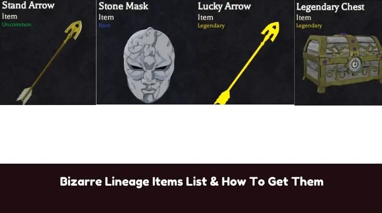 Bizarre Lineage Items List & How To Get Them Bizarre Lineage Items List & How To Get Them
