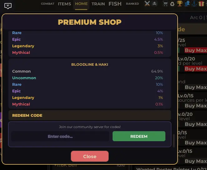 How do I redeem Fruit Piece Incremental Codes How do I redeem Fruit Piece Incremental Codes