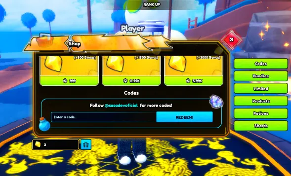How do I redeem codes in Roblox Anime Crash How do I redeem codes in Roblox Anime Crash