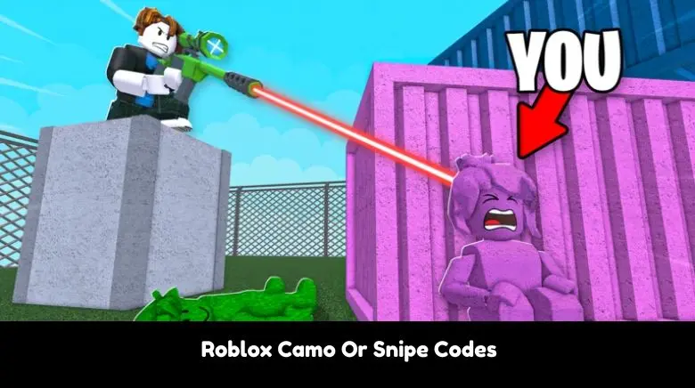 Roblox Camo Or Snipe Codes Roblox Camo Or Snipe Codes