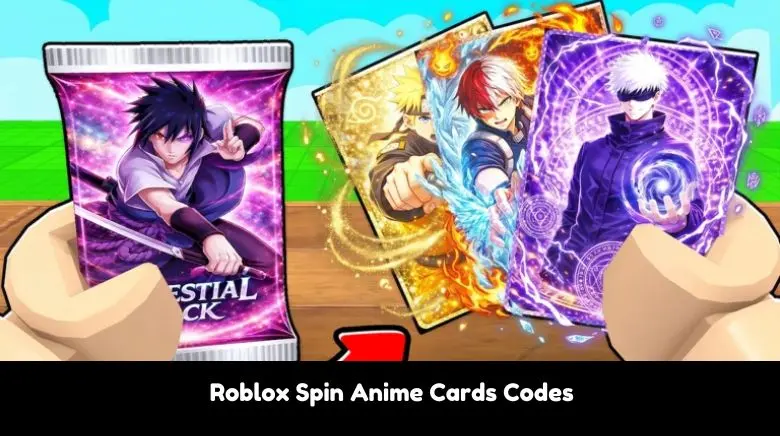 Roblox Spin Anime Cards Codes Roblox Spin Anime Cards Codes