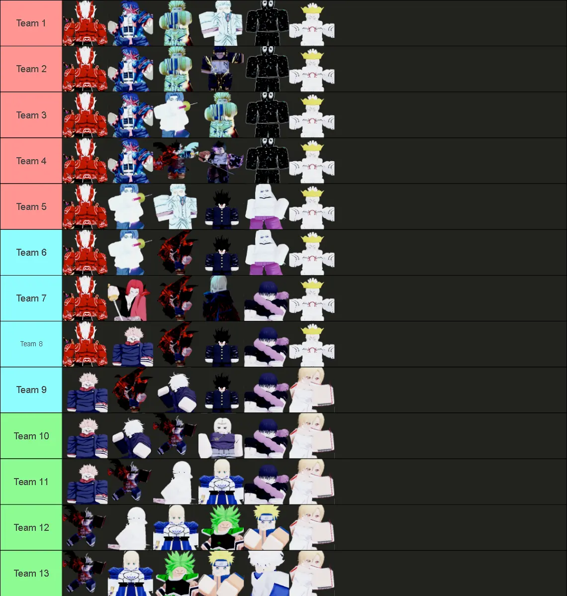 Re Rangers X Tier List - Team Re Rangers X Tier List - Team