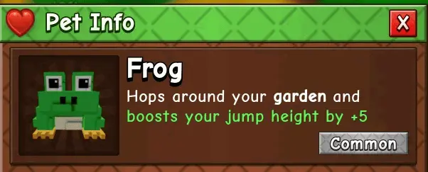 GaG 2 Frog Pet GaG 2 Frog Pet
