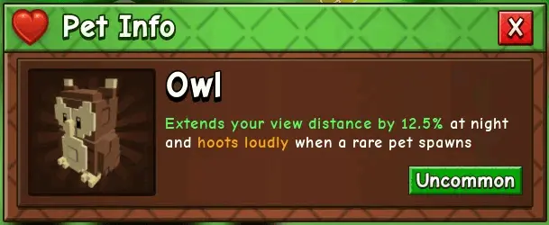 GaG 2 Owl Pet GaG 2 Owl Pet
